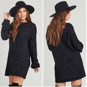 Show Me Your Mumu Albert Black Sweater Dress